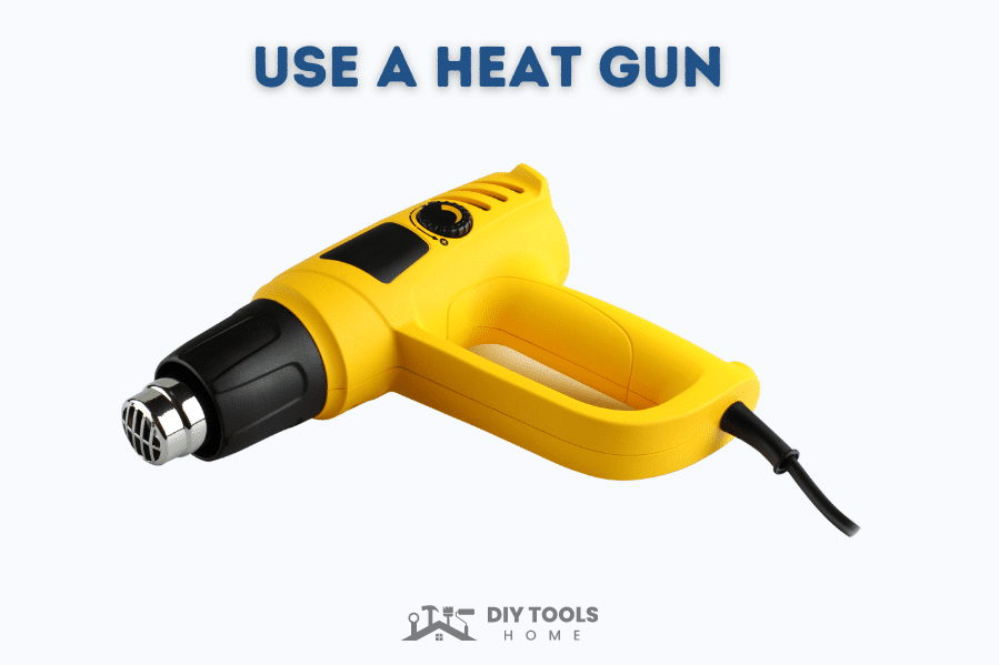 use a heat gun to remove wood glue