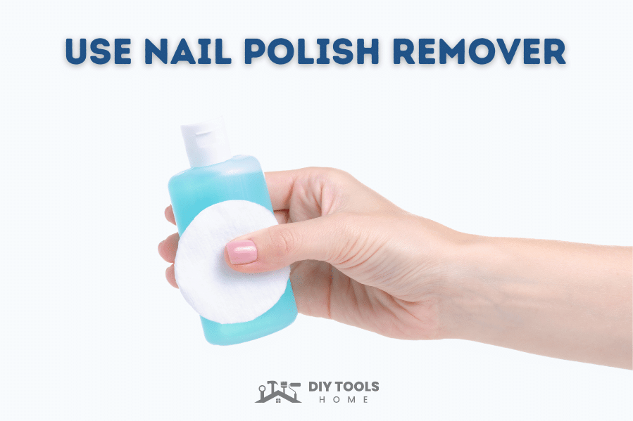 use nail polish remover to remove wood glue